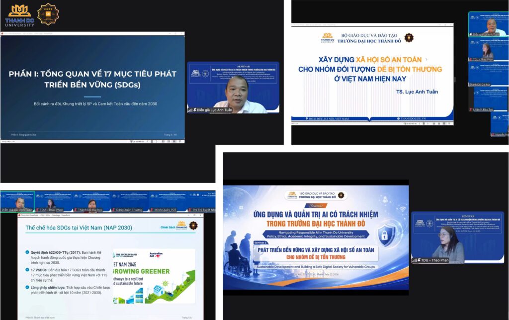 TRƯỜNG ĐẠI HỌC THÀNH ĐÔ THÚC ĐẨY PHÁT TRIỂN BỀN VỮNG VÀ XÂY DỰNG XÃ HỘI SỐ AN TOÀN CHO NHÓM DỄ BỊ TỔN THƯƠNG